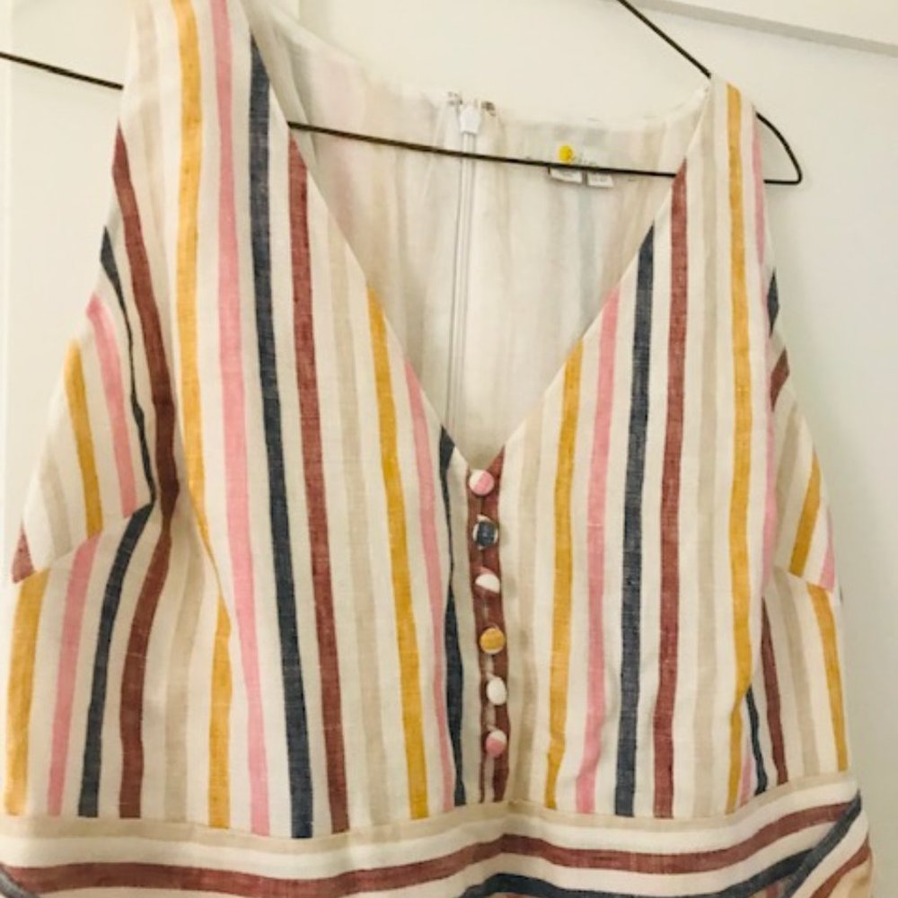 Boden Striped V-Neck Tie-Waist Maxi Dress in Multicolor - Picture 4 of 12